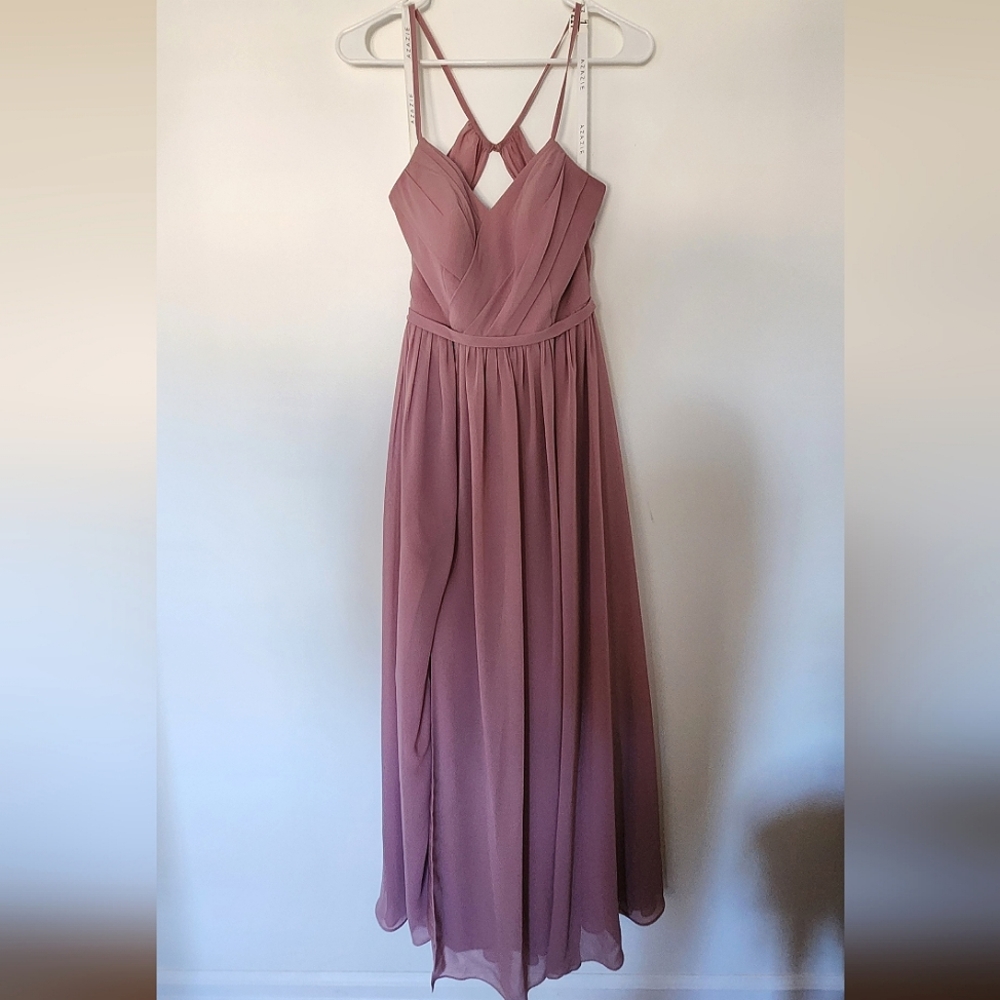 Azazie Cora Dress in Vintage Mauve - Custom Sizing